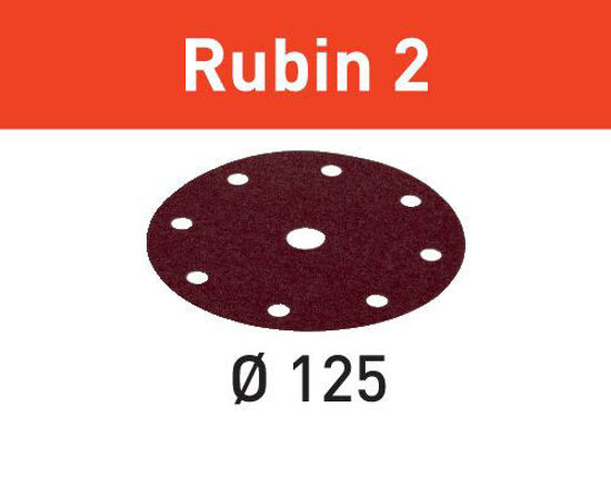 Picture of Abrasive sheet Rubin 2 STF D125/8 P60 RU2/50